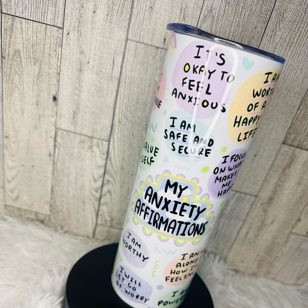 Anxiety Affirmations tumbler